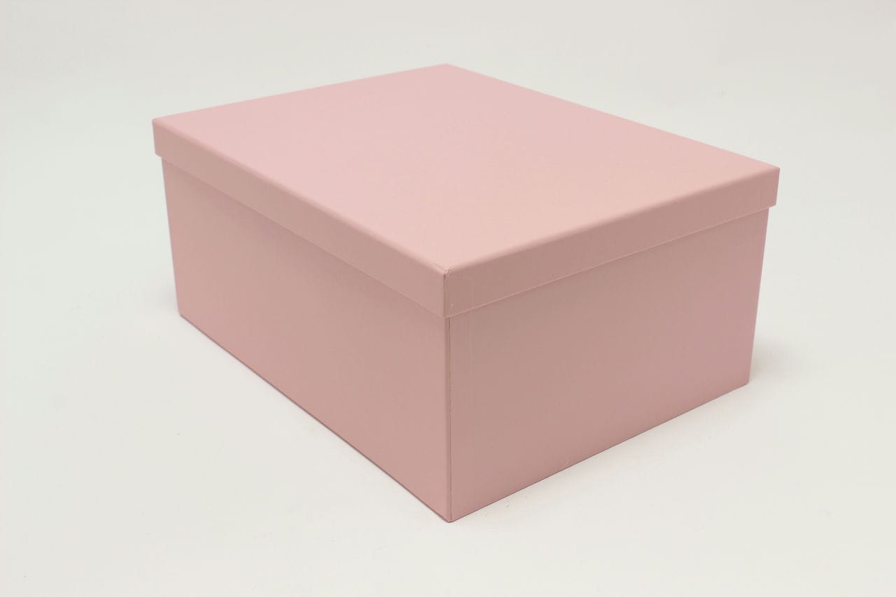 Коробка прямоугольная "Classic" 34*26*15,3 см, Нежно розовый (Арт) 721604/1293-1