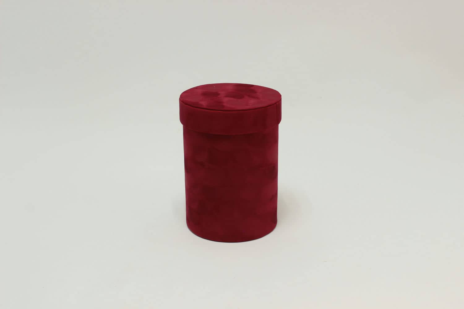 Коробка цилиндр бархатная "Velvet" 13*17,5 см, Вишнёвый (Арт) 720952/5-5