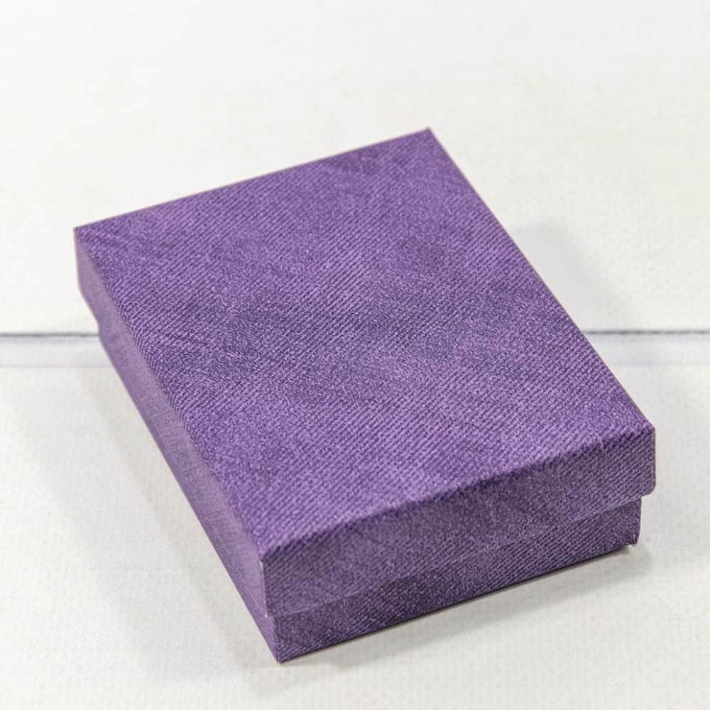Коробка Прямоугольная 9*7*2,8 см, Фиолетовый