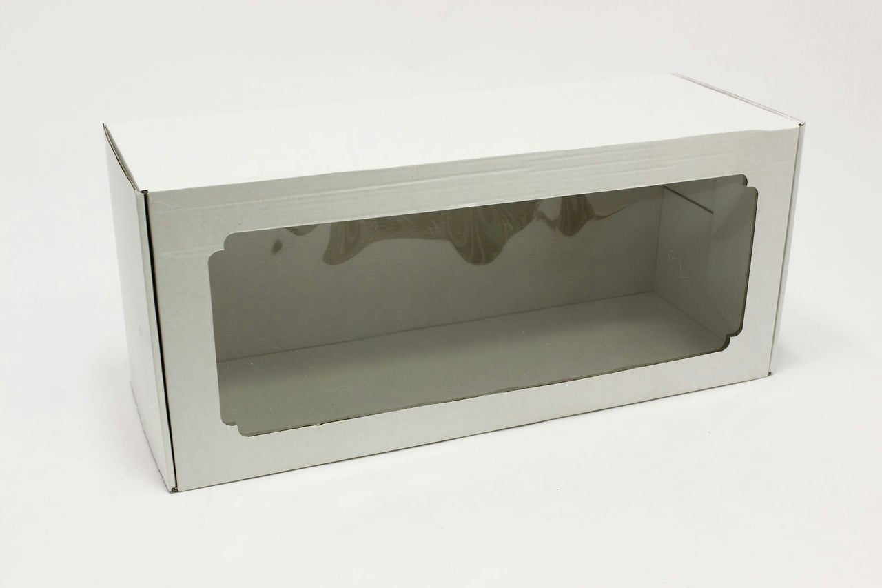 Коробка с окном F9.0, МГК белый, 450х190х170 мм (Цена за 1шт)
