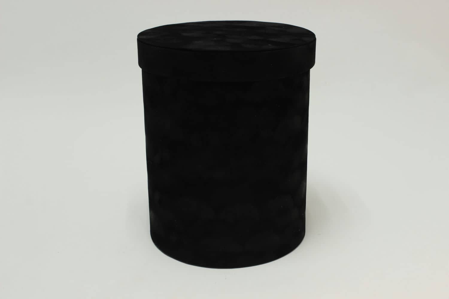 Коробка цилиндр бархатная "Velvet" 21*25,5 см, Чёрный (Арт) 720952/6-1