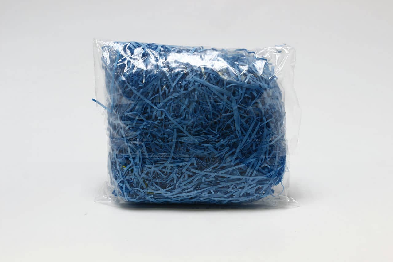 Бумажный наполнитель Светло - синий, арт. 039, 50 грамм, 2мм